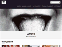 Tablet Screenshot of lumooja.fi